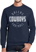 Dallas Cowboys Zubaz CIRCULAR Crew Sweatshirt - Navy Blue