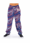New York Giants Zubaz Traditional Three Color Zebra Sleep Pants - Red