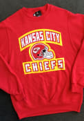 Kansas City Chiefs Zubaz Arch Crew Sweatshirt - Red