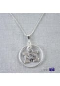 Missouri Tigers Womens Open Drop Necklace - Silver