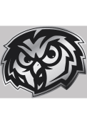 Temple Owls 4x5 Metallic Logo Auto Decal - Silver