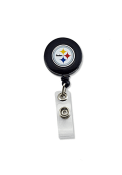 Pittsburgh Steelers Black Plastic Badge Holder