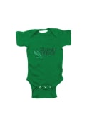 North Texas Mean Green Baby Green Embroidered Logo One Piece