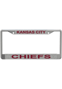 Kansas City Chiefs Silver Chrome License Frame