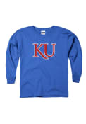 Kansas Jayhawks Youth Blue Big Logo T-Shirt
