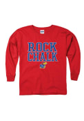 Kansas Jayhawks Youth Red Rock Chalk T-Shirt