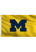 Michigan Wolverines 3x5 Gold Grommet Applique Flag