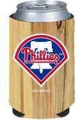 Philadelphia Phillies Wood Grain Can Coolie