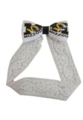 Missouri Tigers Baby Lace Headband - White
