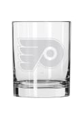 Philadelphia Flyers Frosted Logo Rock Glass