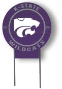 Purple K-State Wildcats 20x20 Color Logo Circle Yard Sign