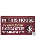 KH Sports Fan Florida State Seminoles 20x11 Indoor Outdoor In This House Sign