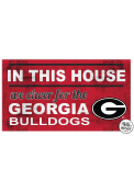 KH Sports Fan Georgia Bulldogs 20x11 Indoor Outdoor In This House Sign