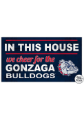 KH Sports Fan Gonzaga Bulldogs 20x11 Indoor Outdoor In This House Sign