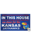 KH Sports Fan Kansas Jayhawks 20x11 Indoor Outdoor In This House Sign