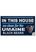 KH Sports Fan Maine Black Bears 20x11 Indoor Outdoor In This House Sign