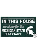 KH Sports Fan Michigan State Spartans 20x11 Indoor Outdoor In This House Sign