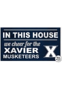 KH Sports Fan Xavier Musketeers 20x11 Indoor Outdoor In This House Sign