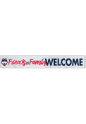 KH Sports Fan UConn Huskies 5x36 Welcome Door Plank Sign