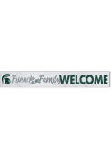 KH Sports Fan Michigan State Spartans 5x36 Welcome Door Plank Sign