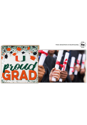 Miami Hurricanes Proud Grad Floating Picture Frame