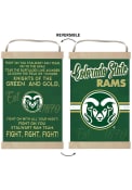 KH Sports Fan Colorado State Rams Fight Song Reversible Banner Sign