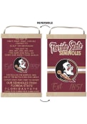 KH Sports Fan Florida State Seminoles Fight Song Reversible Banner Sign