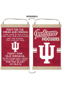KH Sports Fan Indiana Hoosiers Fight Song Reversible Banner Sign