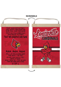 KH Sports Fan Louisville Cardinals Fight Song Reversible Banner Sign