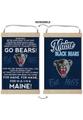 KH Sports Fan Maine Black Bears Fight Song Reversible Banner Sign