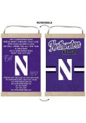 KH Sports Fan Northwestern Wildcats Fight Song Reversible Banner Sign