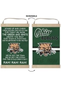 KH Sports Fan Ohio Bobcats Fight Song Reversible Banner Sign