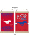 KH Sports Fan SMU Mustangs Fight Song Reversible Banner Sign