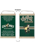 KH Sports Fan Cal Poly Mustangs Fight Song Reversible Banner Sign