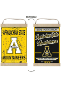 KH Sports Fan Appalachian State Mountaineers Faux Rusted Reversible Banner Sign