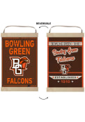 KH Sports Fan Bowling Green Falcons Faux Rusted Reversible Banner Sign