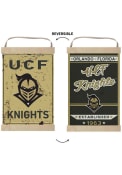 KH Sports Fan UCF Knights Faux Rusted Reversible Banner Sign
