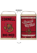 KH Sports Fan Cornell Big Red Faux Rusted Reversible Banner Sign