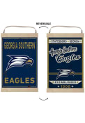 KH Sports Fan Georgia Southern Eagles Faux Rusted Reversible Banner Sign