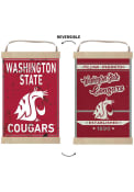 KH Sports Fan Washington State Cougars Faux Rusted Reversible Banner Sign