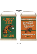 KH Sports Fan Florida A&M Rattlers Faux Rusted Reversible Banner Sign