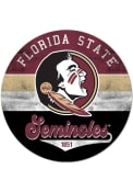 KH Sports Fan Florida State Seminoles 20x20 Retro Multi Color Circle Sign