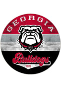 KH Sports Fan Georgia Bulldogs 20x20 Retro Multi Color Circle Sign