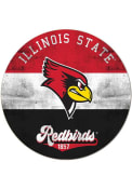 KH Sports Fan Illinois State Redbirds 20x20 Retro Multi Color Circle Sign