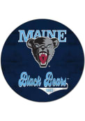 KH Sports Fan Maine Black Bears 20x20 Retro Multi Color Circle Sign