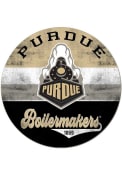KH Sports Fan Purdue Boilermakers 20x20 Retro Multi Color Circle Sign