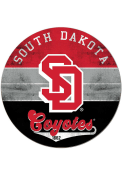 KH Sports Fan South Dakota Coyotes 20x20 Retro Multi Color Circle Sign