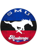 KH Sports Fan SMU Mustangs 20x20 Retro Multi Color Circle Sign