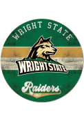 KH Sports Fan Wright State Raiders 20x20 Retro Multi Color Circle Sign