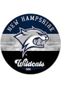 KH Sports Fan New Hampshire Wildcats 20x20 Retro Multi Color Circle Sign